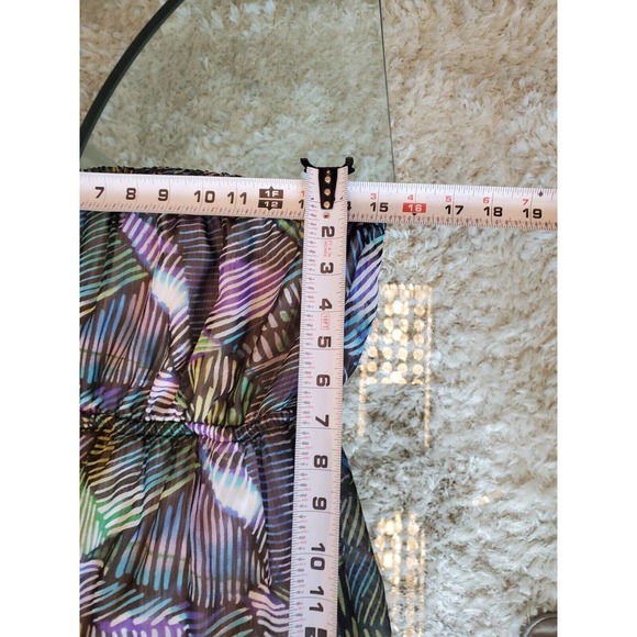 Pink Rose Womens Multicolor Off The Shoulder Sleeveless Long Maxi Dress Size L - Picture 12 of 14